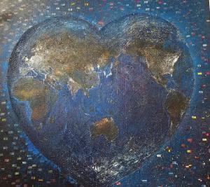 Earth on Fire from Global Warming.
